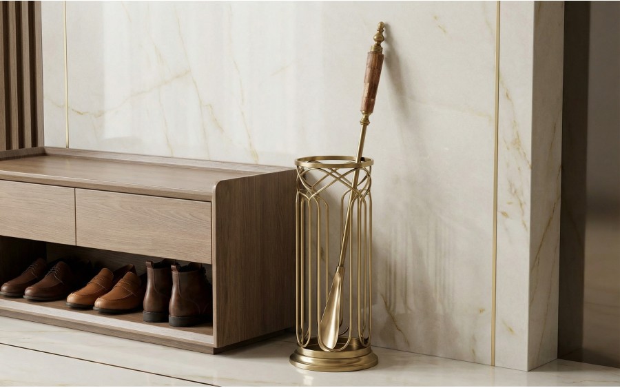 Łyżka do butów 171022 brązowo złota