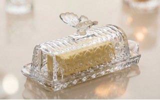 Maselnica kryształowa 20,5 cm Butterfly