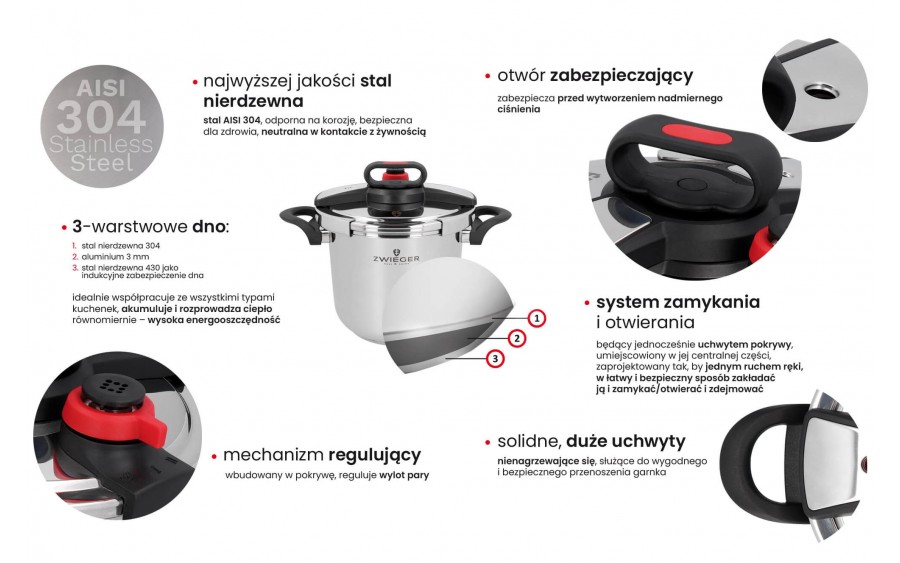 Szybkowar 7 L Klassiker GKS-6321