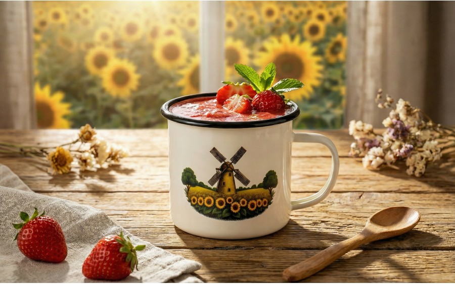 Kubek emaliowany 500 ml Młyn