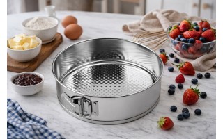 Tortownica 22 cm fakturowane dno