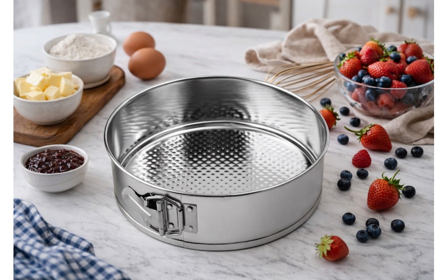 Tortownica 22 cm fakturowane dno