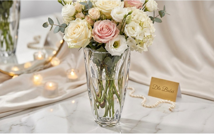 Wazon kryształowy 30,5 cm Barley Bohemia