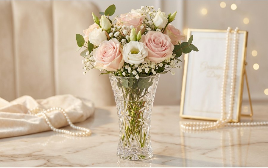 Mały Wazon kryształowy 10,4 cm Clarion