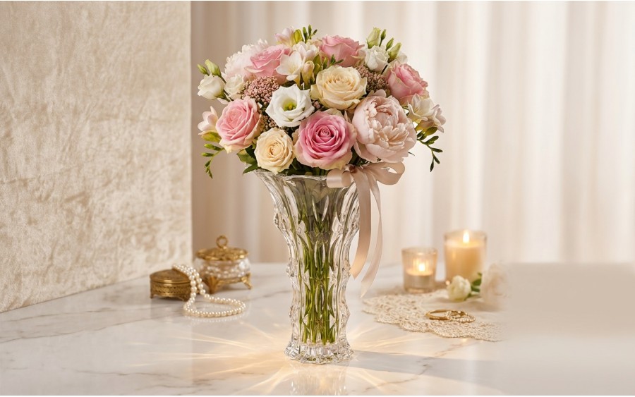 Wazon kryształowy 30,5 cm Fortune