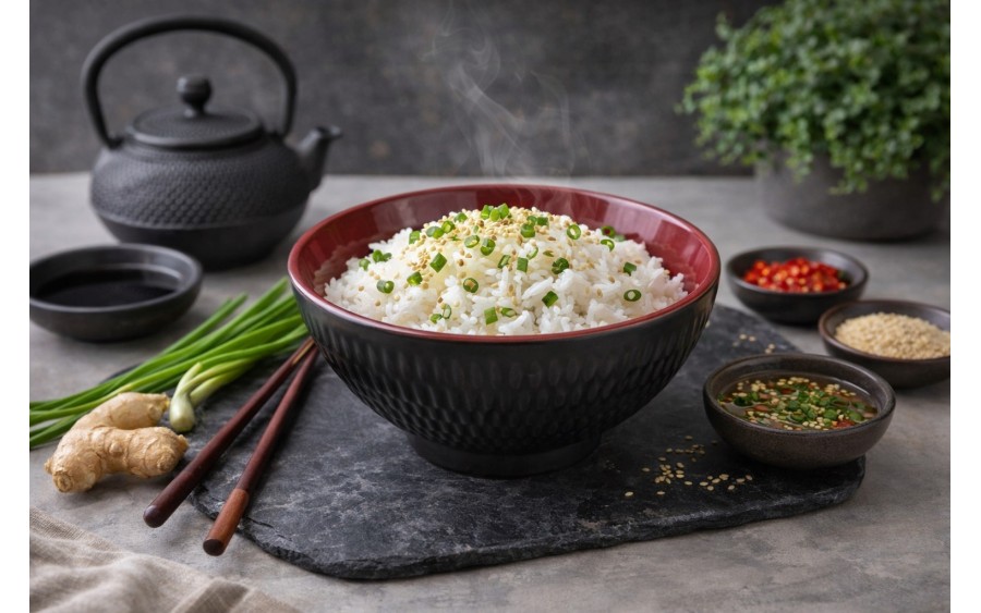 Miska 0,6L Asia czarno-czerwona