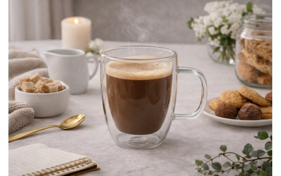 Komplet 2 Szklanek termicznych 250 ml Mia z podwójną ścianką 96854