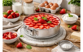 Tortownica 18 cm fakturowane dno