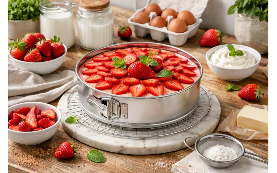 Tortownica 18 cm fakturowane dno