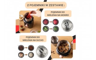 Elektryczny młynek 2w1 do kawy i przypraw KB-7992