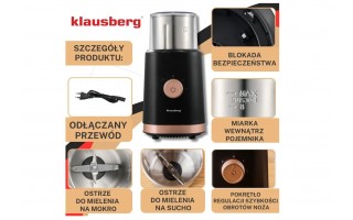 Elektryczny młynek 2w1 do kawy i przypraw KB-7992