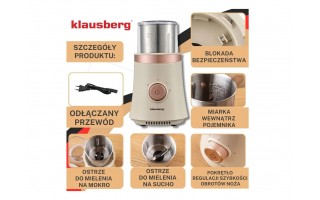 Elektryczny młynek 2w1 do kawy i przypraw KB-7993