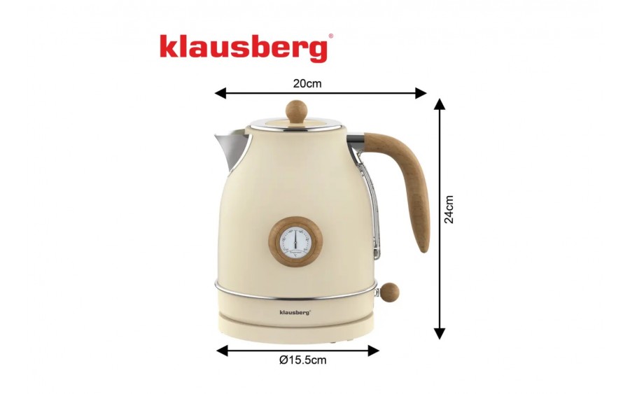 Czajnik elektryczny 1,7 L beżowy KB-9006