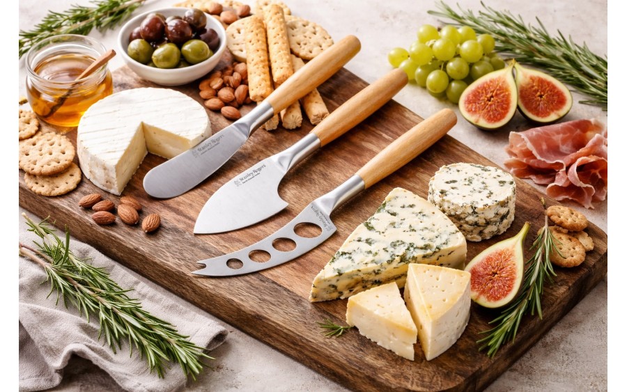Noże do sera zestaw 3 elementów Stanley Rogers