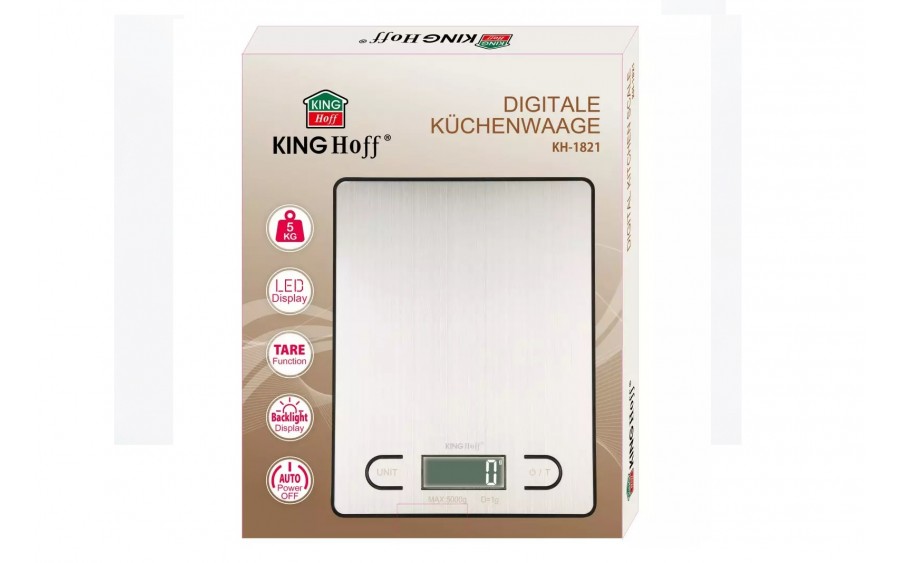 Waga kuchenna do 5 kg KB-1821 srebrna