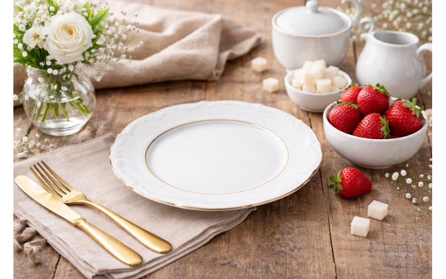 Kpl. 6 talerzy deserowych Maria Teresa Gold