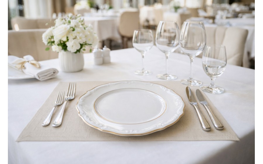 Kpl. 6 talerzy deserowych Maria Teresa Gold