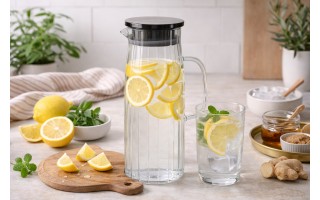 Dzbanek szklany 1,2 L La Banda z pokrywką