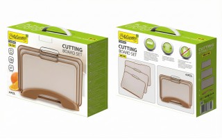 Zestaw 3 desek do krojenia na podstawce MR-1788