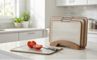 Zestaw 3 desek do krojenia na podstawce MR-1788