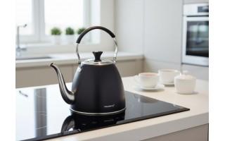 Czajnik zaparzacz z sitkiem 1,1 L czarny KB-7570