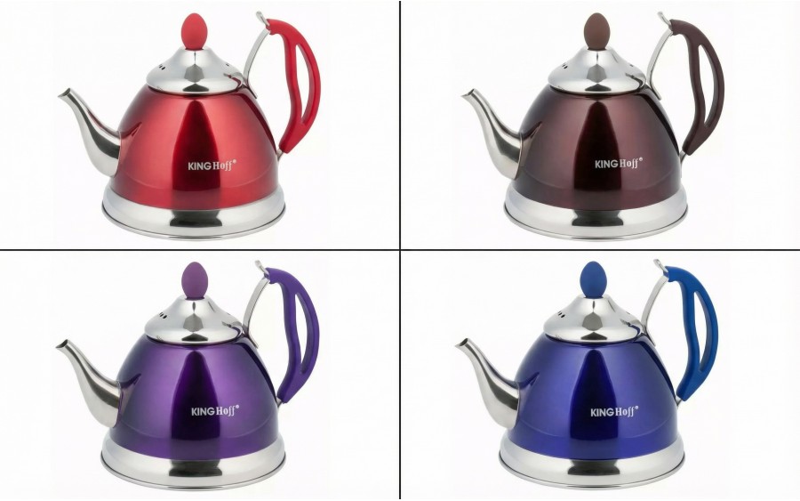 Zaparzacz do herbaty 1 L czarny KH-3762 mix kolorów