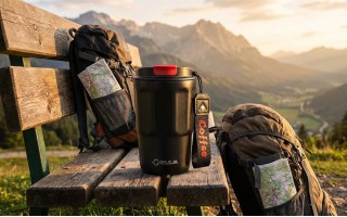 Kubek termiczny bidon 350 ml Coffee 23058 czarny