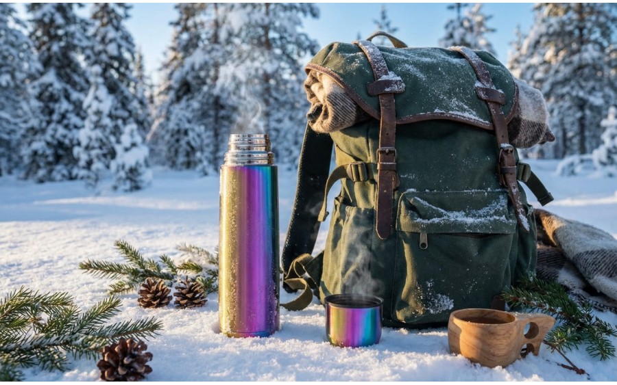 Termos nierdzewny 1 L Ava Rainbow