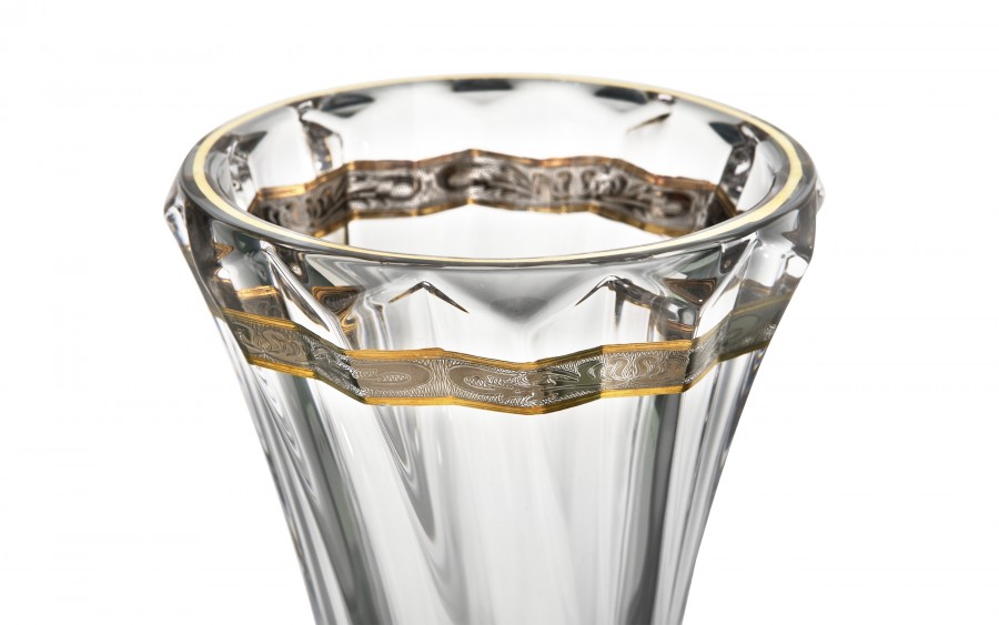 Wazon kryształowy 28 cm Picadelli Royal Gold