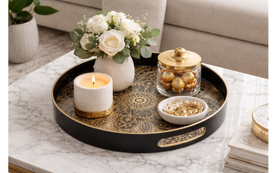 Taca dekoracyjna 34,5 cm Mandale Tulum