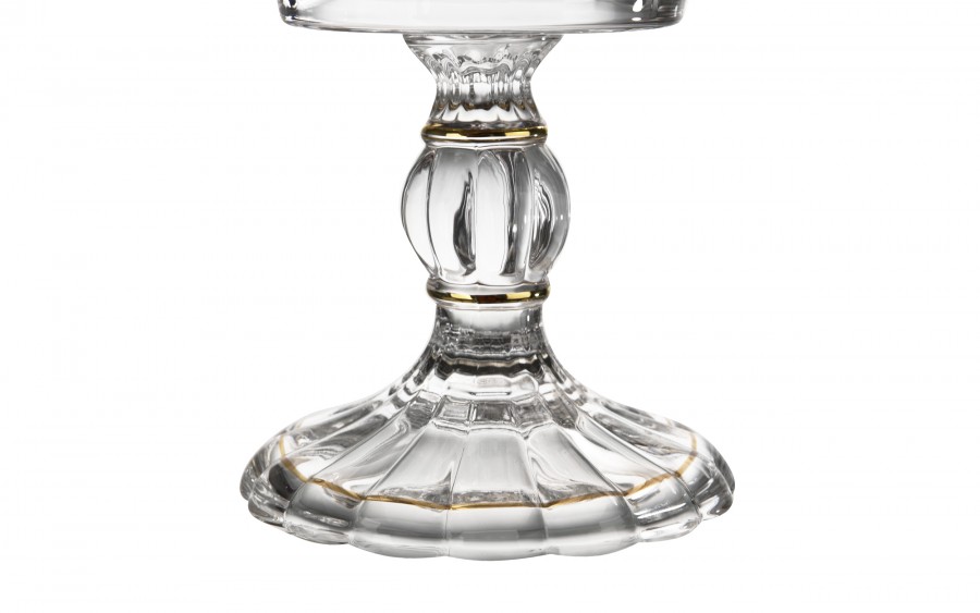 Misa kryształowa 21 cm na nodze Picadelli Royal Gold