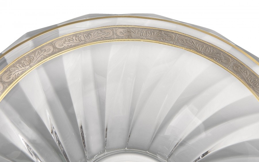 Misa kryształowa 30 cm na nodze Picadelli Royal Gold