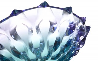 Misa kryształowa 35 cm na nodze Samba Gradient Bohemia