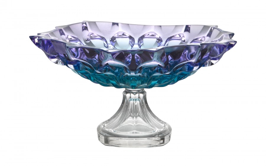 Misa kryształowa 35 cm na nodze Samba Gradient Bohemia