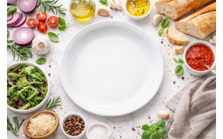 Talerz płytki 25cm Ameryka