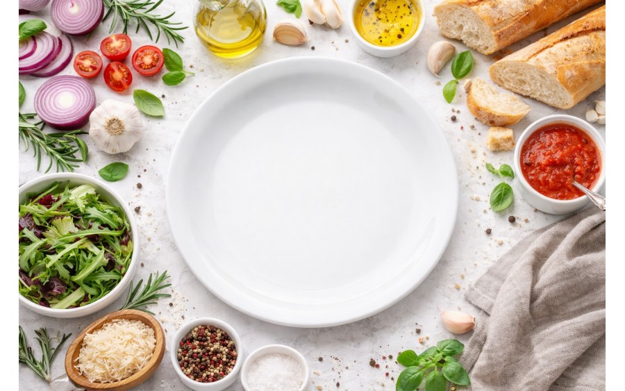 Talerz płytki 25cm Ameryka