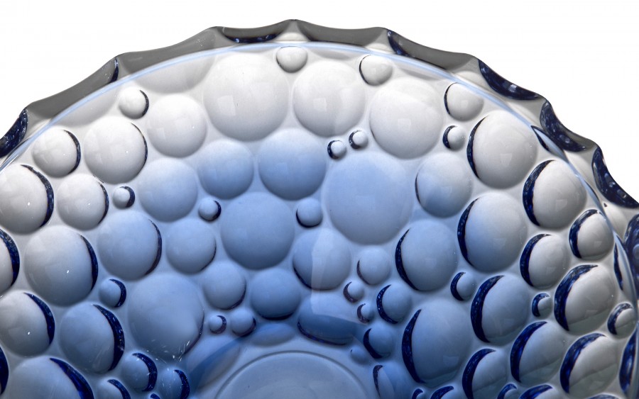 Misa kryształowa 30 cm Jihlava Lisboa Ombre Blue