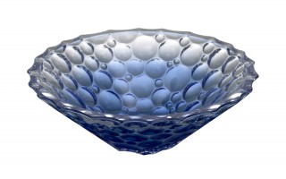 Misa kryształowa 30 cm Jihlava Lisboa Ombre Blue