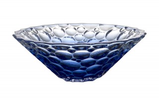 Misa kryształowa 30 cm Jihlava Lisboa Ombre Blue