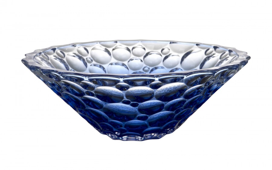 Misa kryształowa 30 cm Jihlava Lisboa Ombre Blue