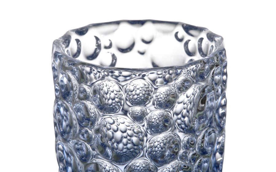 Wazon kryształowy 35 cm Jihlava Lisboa Ombre Blue