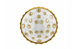 Misa kryształowa 30 cm Jihlava Lisboa Gold