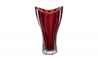 Wazon kryształowy 32 cm Plantica Red Bohemia