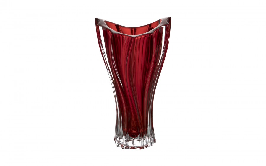 Wazon kryształowy 32 cm Plantica Red Bohemia