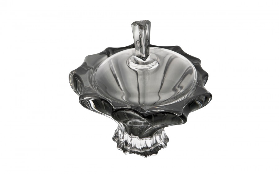 Bomboniera kryształowa 15 cm Plantica Grey