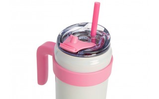 Kubek termiczny do napojów 1 L biały Paris Hilton