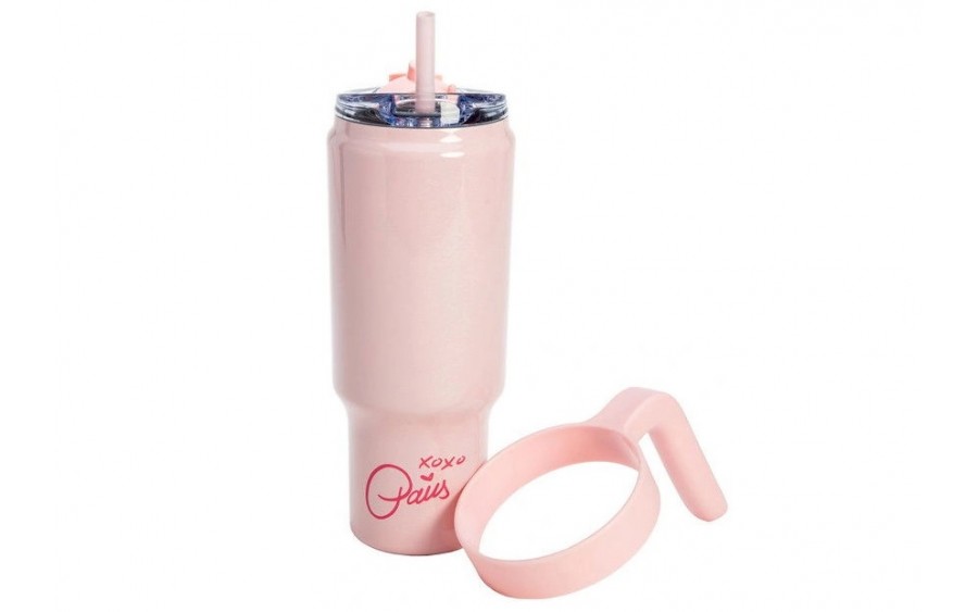 Kubek termiczny do napojów 1 L różowy Paris Hilton