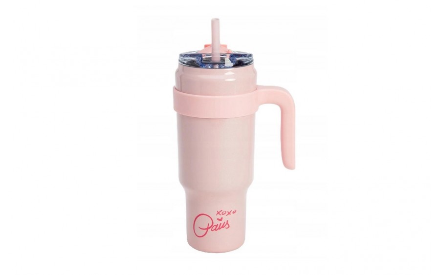 Kubek termiczny do napojów 1 L różowy Paris Hilton