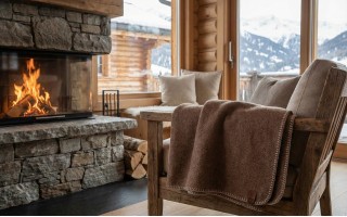 Koc wełniany 160x200 cm MERANO 07546560 Brown