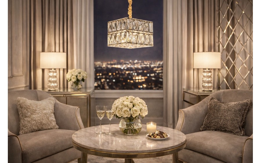 Lampa wisząca kryształowa Cristal 66075A/8